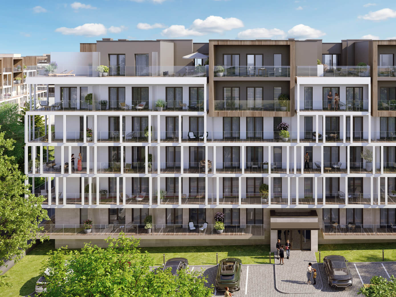 Wizualizacja inwestycji Perłowa Przystań