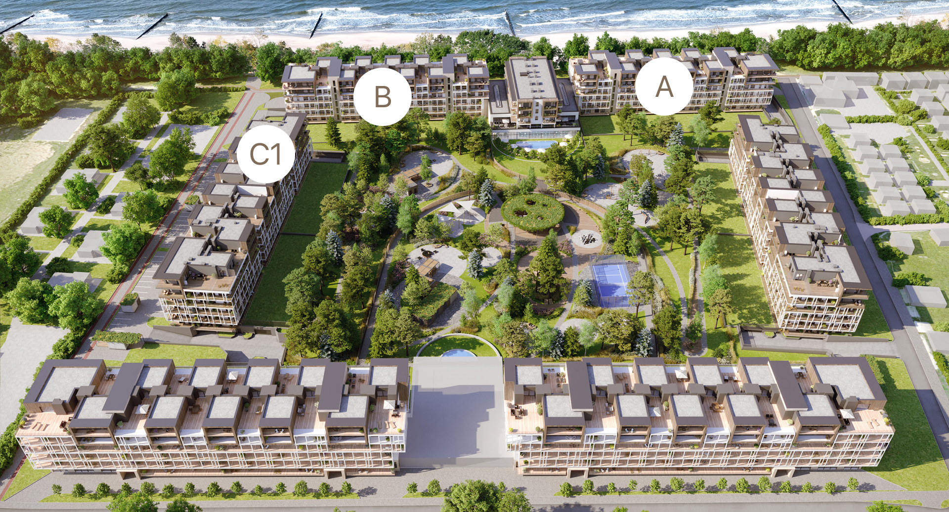 Wizualizacja luksusowych apartamentów Perłowa Przystań