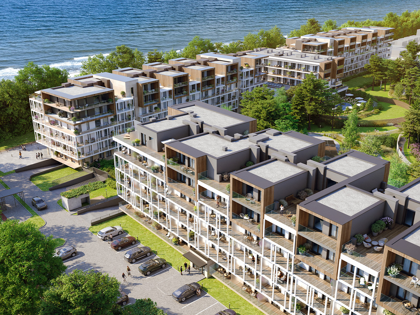 Wizualizacja inwestycji Perłowa Przystań